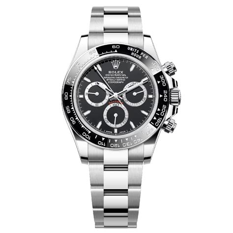 rolex mens stainless steel daytona black dial|126500ln.